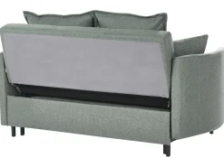 Divano letto 2 posti HOVIN Tessuto Verde
