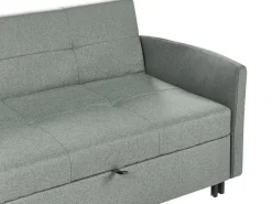 Divano letto 2 posti HOVIN Tessuto Verde