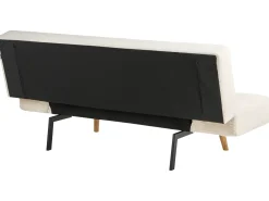 Divano letto 2 posti INGARO Bouclé Bianco sporco