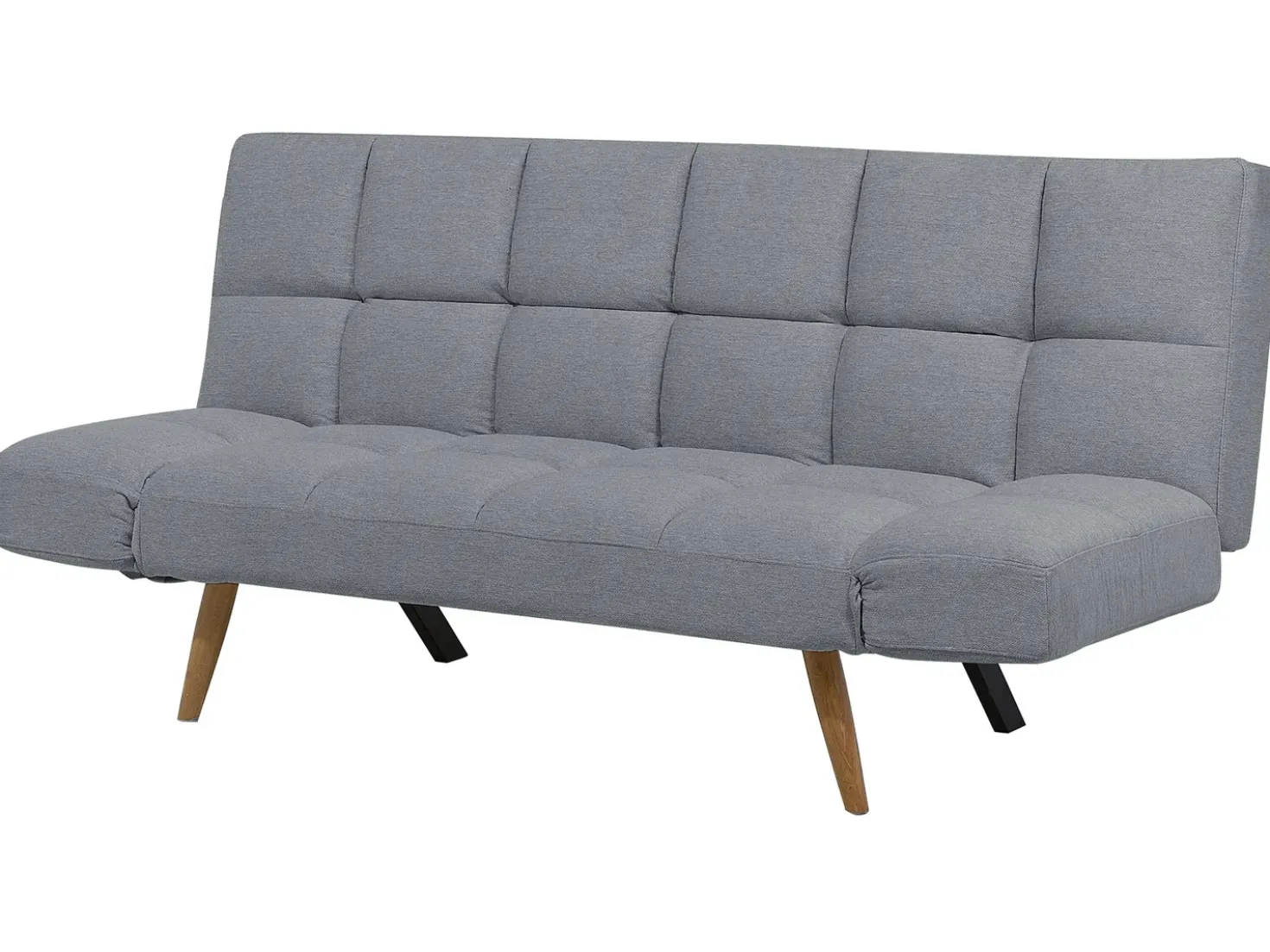 Divano letto 2 posti INGARO Tessuto Grigio