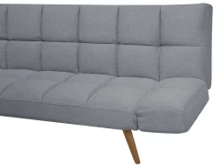 Divano letto 2 posti INGARO Tessuto Grigio