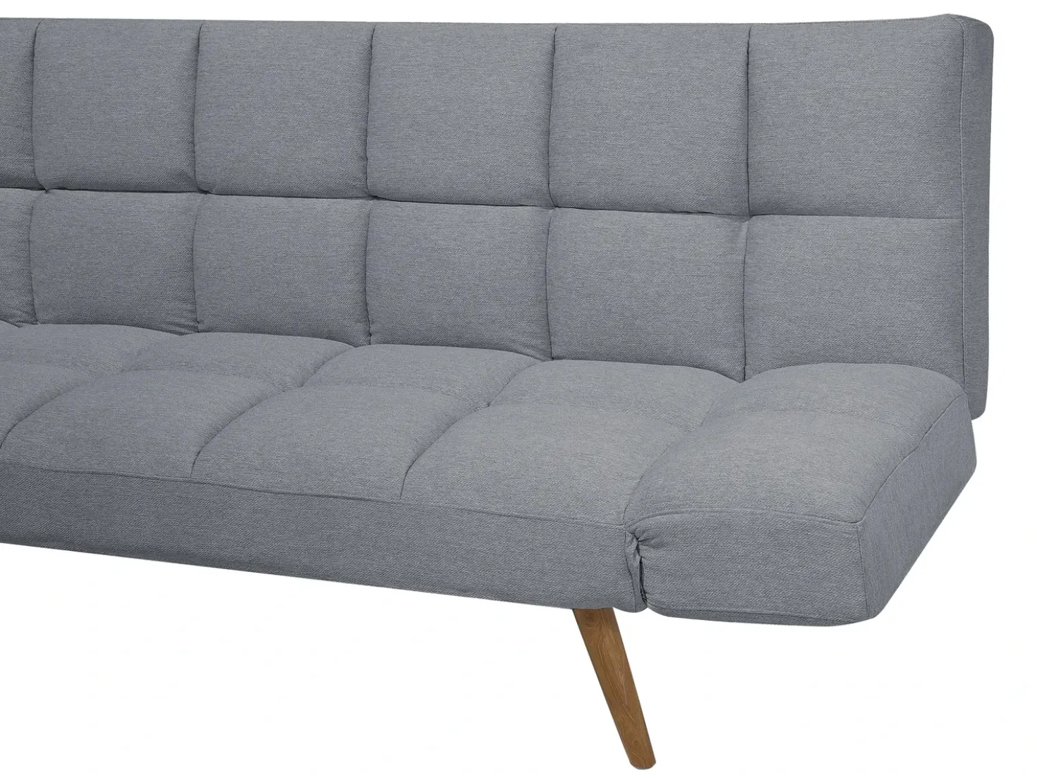 Divano letto 2 posti INGARO Tessuto Grigio