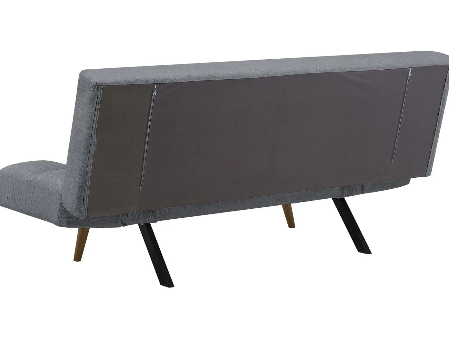 Divano letto 2 posti INGARO Tessuto Grigio
