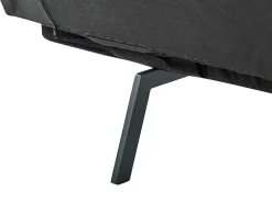 Divano letto 2 posti INGARO Bouclé Nero