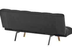 Divano letto 2 posti INGARO Bouclé Nero