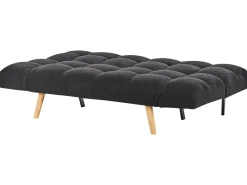 Divano letto 2 posti INGARO Bouclé Nero