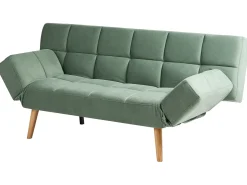 Divano letto 2 posti INGARO Tessuto Verde chiaro