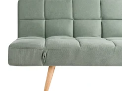 Divano letto 2 posti INGARO Tessuto Verde chiaro
