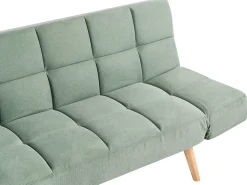 Divano letto 2 posti INGARO Tessuto Verde chiaro