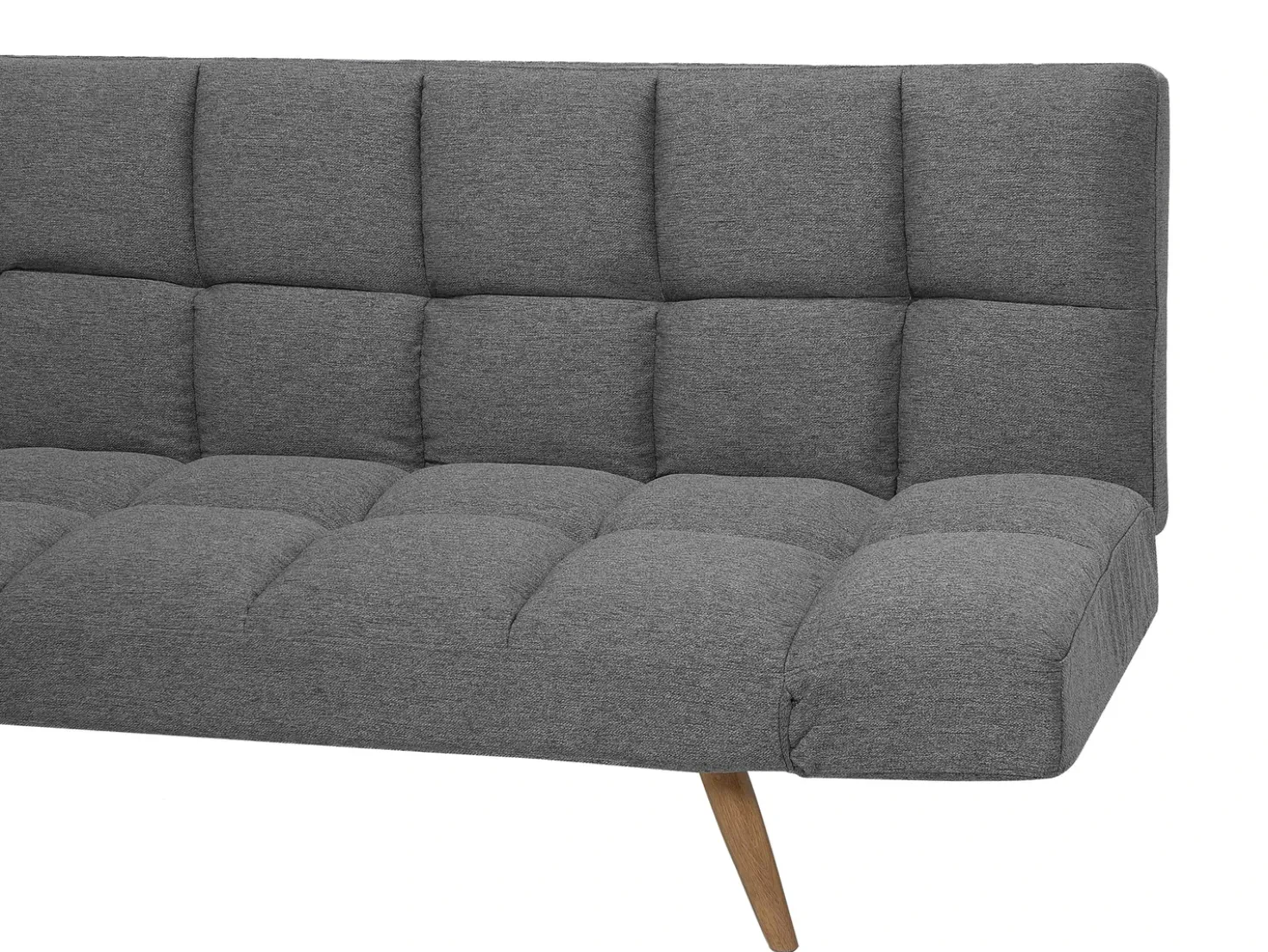 Divano letto 2 posti INGARO Tessuto Grigio scuro