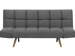 Divano letto 2 posti INGARO Tessuto Grigio scuro