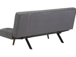 Divano letto 2 posti INGARO Tessuto Grigio scuro