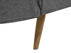 Divano letto 2 posti INGARO Tessuto Grigio scuro