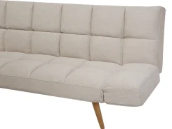 Divano letto 2 posti INGARO Tessuto Beige