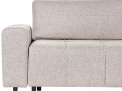 Divano letto 2 posti INNVIK Tessuto Marrone chiaro con contenitore