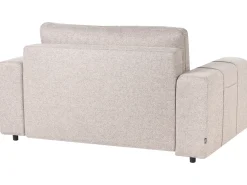Divano letto 2 posti INNVIK Tessuto Marrone chiaro con contenitore