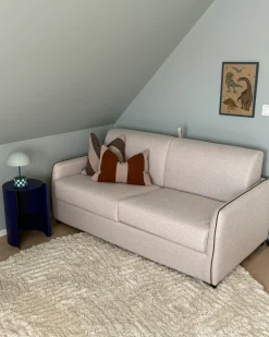 Divano letto 2 posti ISHOJ Tessuto Beige chiaro