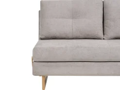 Divano letto 3 posti JERSLEV Tessuto Grigio