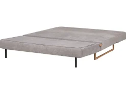 Divano letto 3 posti JERSLEV Tessuto Grigio