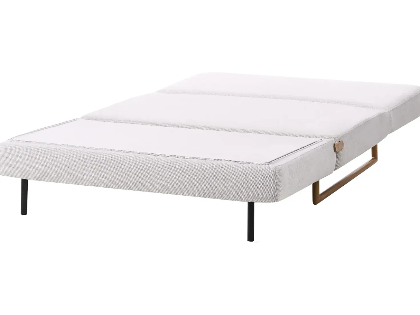 Divano letto 2 posti JERSLEV Tessuto Bianco sporco