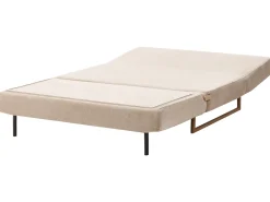 Divano letto 2 posti JERSLEV Tessuto Marrone chiaro
