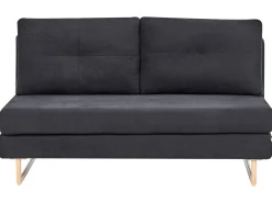 Divano letto 3 posti JERSLEV Tessuto Nero