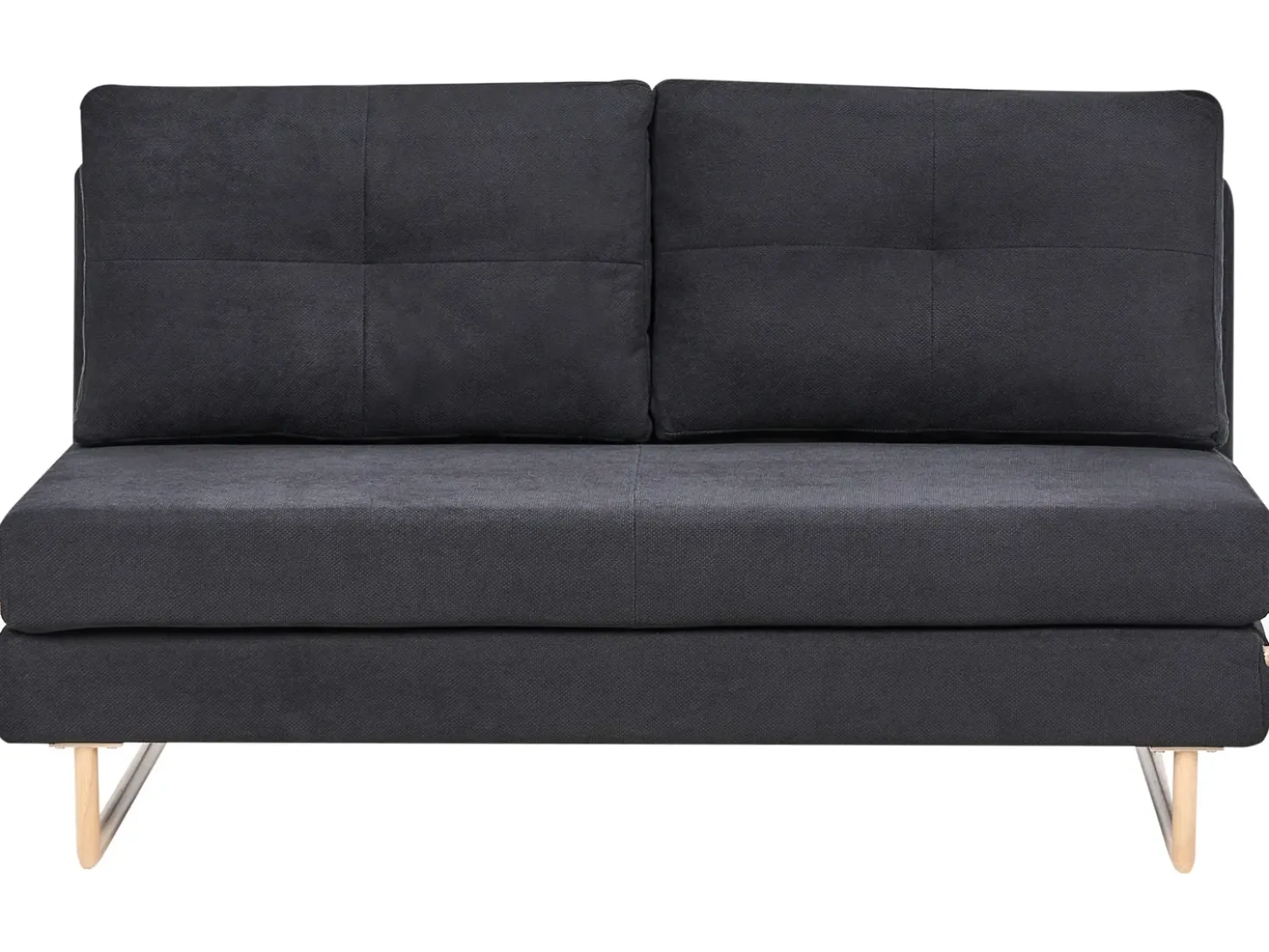 Divano letto 3 posti JERSLEV Tessuto Nero
