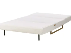 Divano letto 2 posti JERSLEV Bouclé Bianco sporco