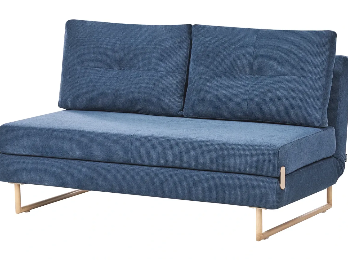 Divano letto 3 posti JERSLEV Tessuto Blu