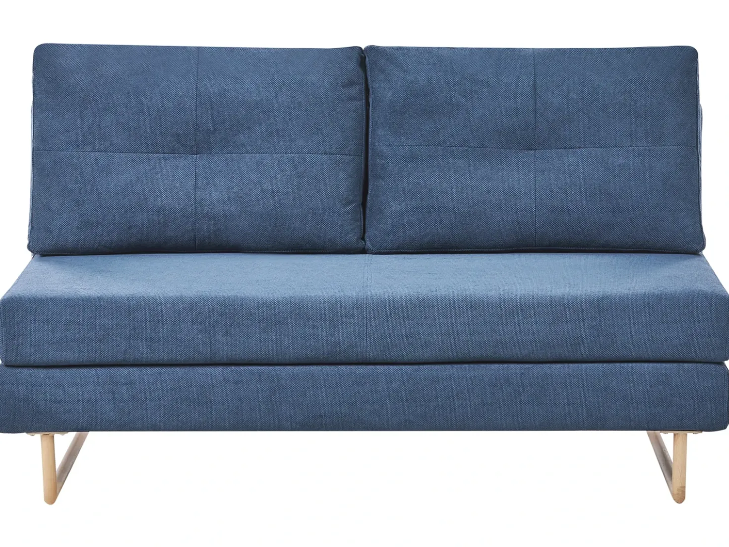 Divano letto 3 posti JERSLEV Tessuto Blu