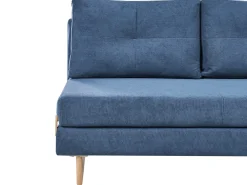 Divano letto 3 posti JERSLEV Tessuto Blu