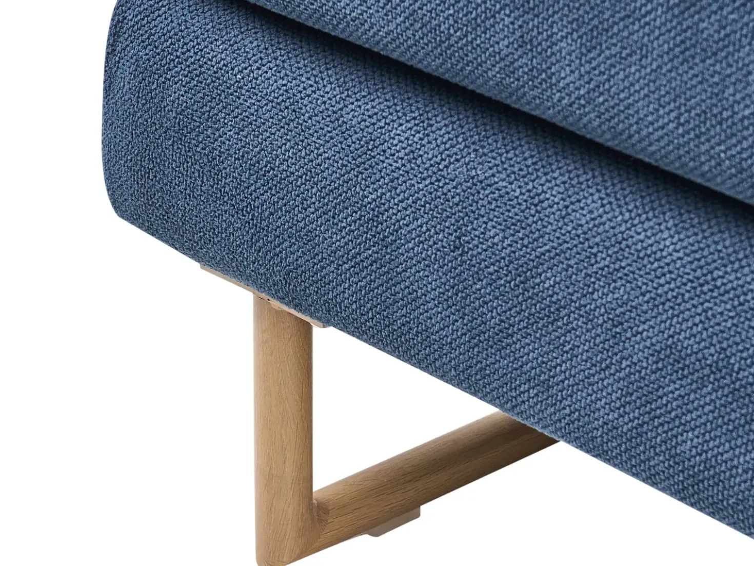 Divano letto 3 posti JERSLEV Tessuto Blu