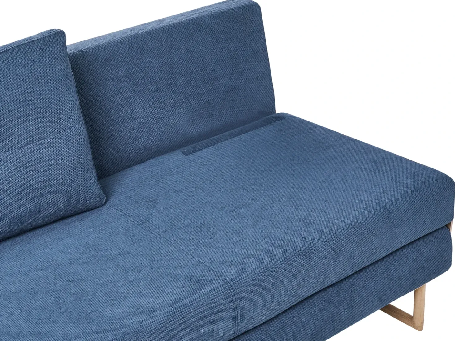 Divano letto 3 posti JERSLEV Tessuto Blu
