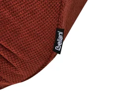 Divano letto 2 posti JERSLEV Tessuto Rosso