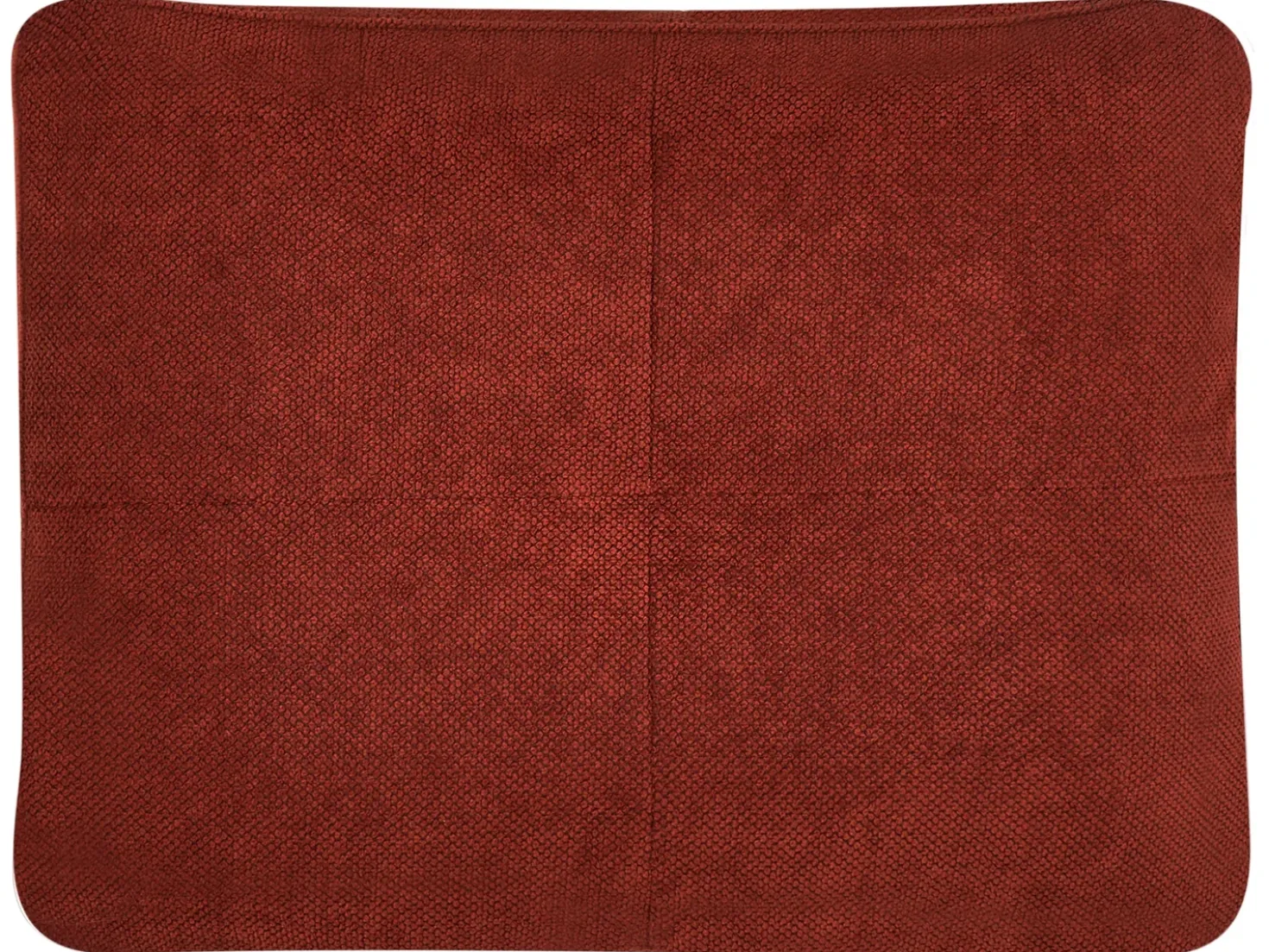 Divano letto 2 posti JERSLEV Tessuto Rosso