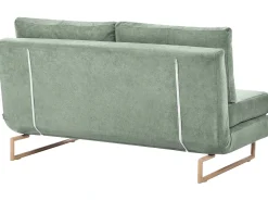 Divano letto 3 posti JERSLEV Tessuto Verde chiaro