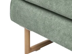 Divano letto 3 posti JERSLEV Tessuto Verde chiaro