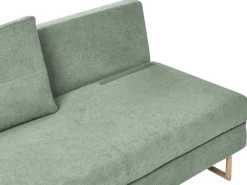 Divano letto 3 posti JERSLEV Tessuto Verde chiaro