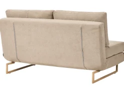 Divano letto 3 posti JERSLEV Tessuto Marrone chiaro