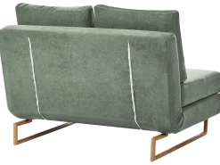 Divano letto 2 posti JERSLEV Tessuto Verde chiaro