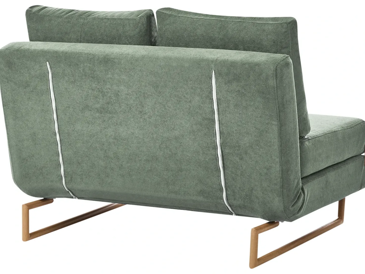 Divano letto 2 posti JERSLEV Tessuto Verde chiaro