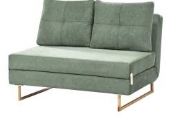 Divano letto 2 posti JERSLEV Tessuto Verde chiaro