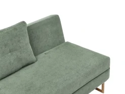 Divano letto 2 posti JERSLEV Tessuto Verde chiaro