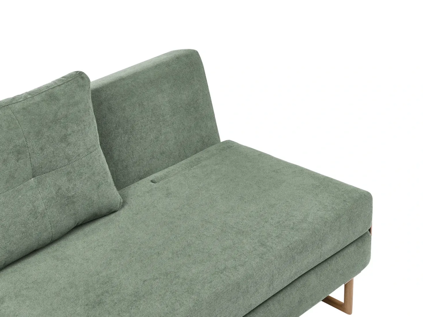 Divano letto 2 posti JERSLEV Tessuto Verde chiaro
