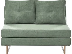 Divano letto 2 posti JERSLEV Tessuto Verde chiaro