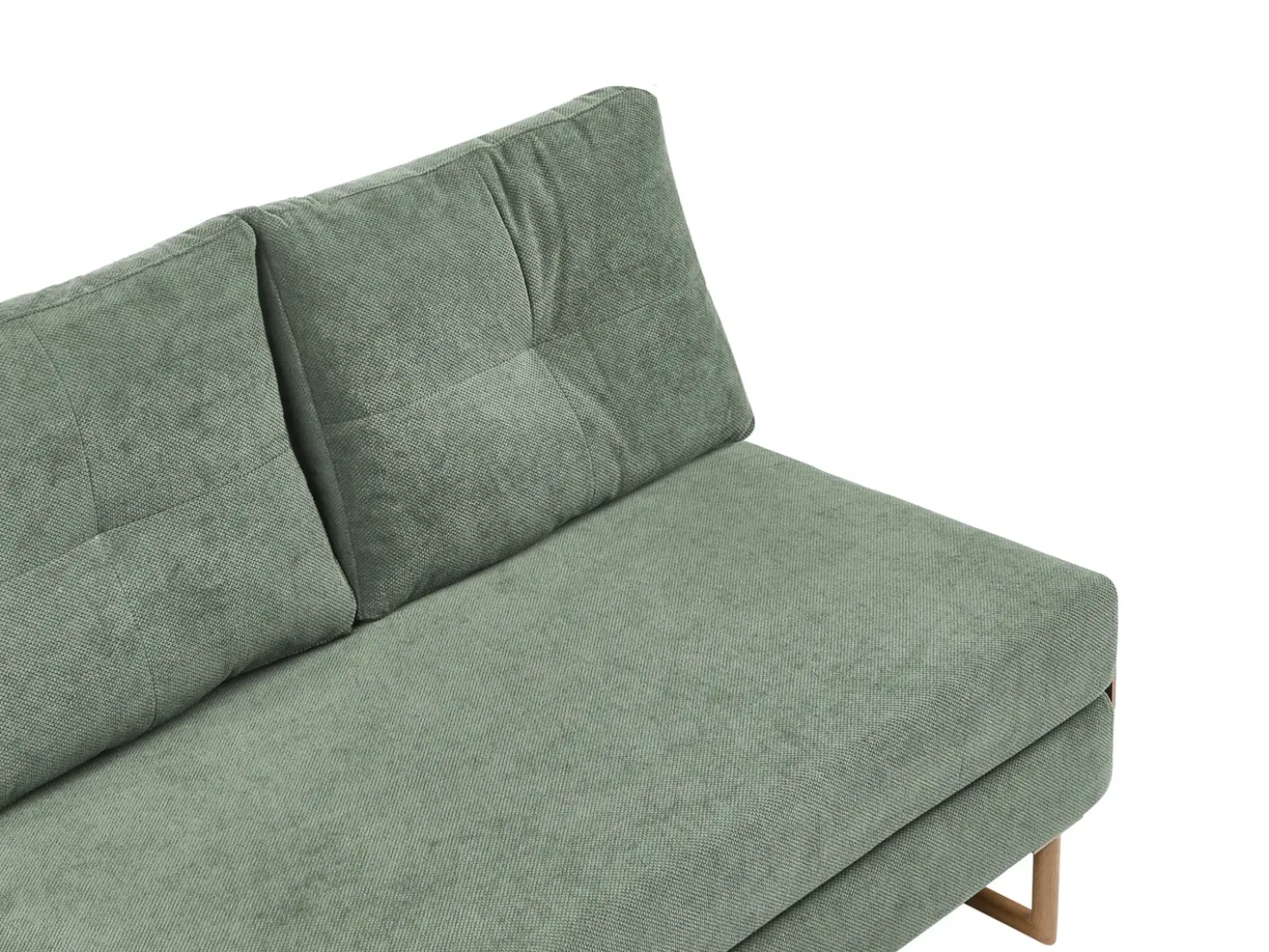 Divano letto 2 posti JERSLEV Tessuto Verde chiaro