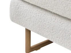 Divano letto 3 posti JERSLEV Bouclé Bianco sporco