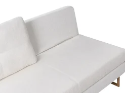 Divano letto 3 posti JERSLEV Bouclé Bianco sporco