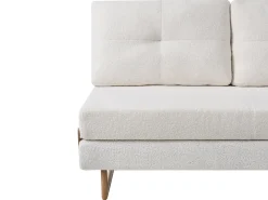 Divano letto 3 posti JERSLEV Bouclé Bianco sporco