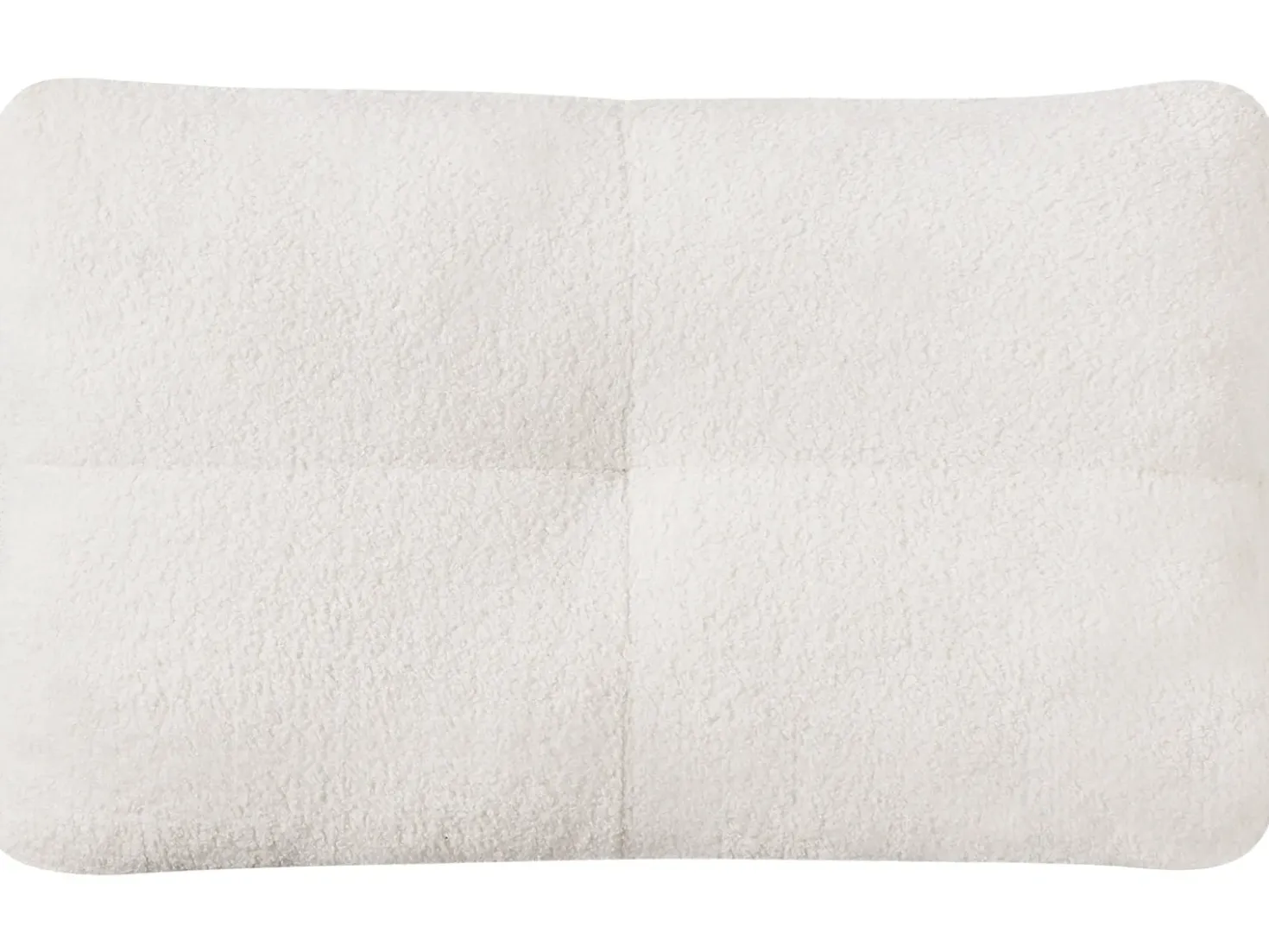 Divano letto 3 posti JERSLEV Bouclé Bianco sporco